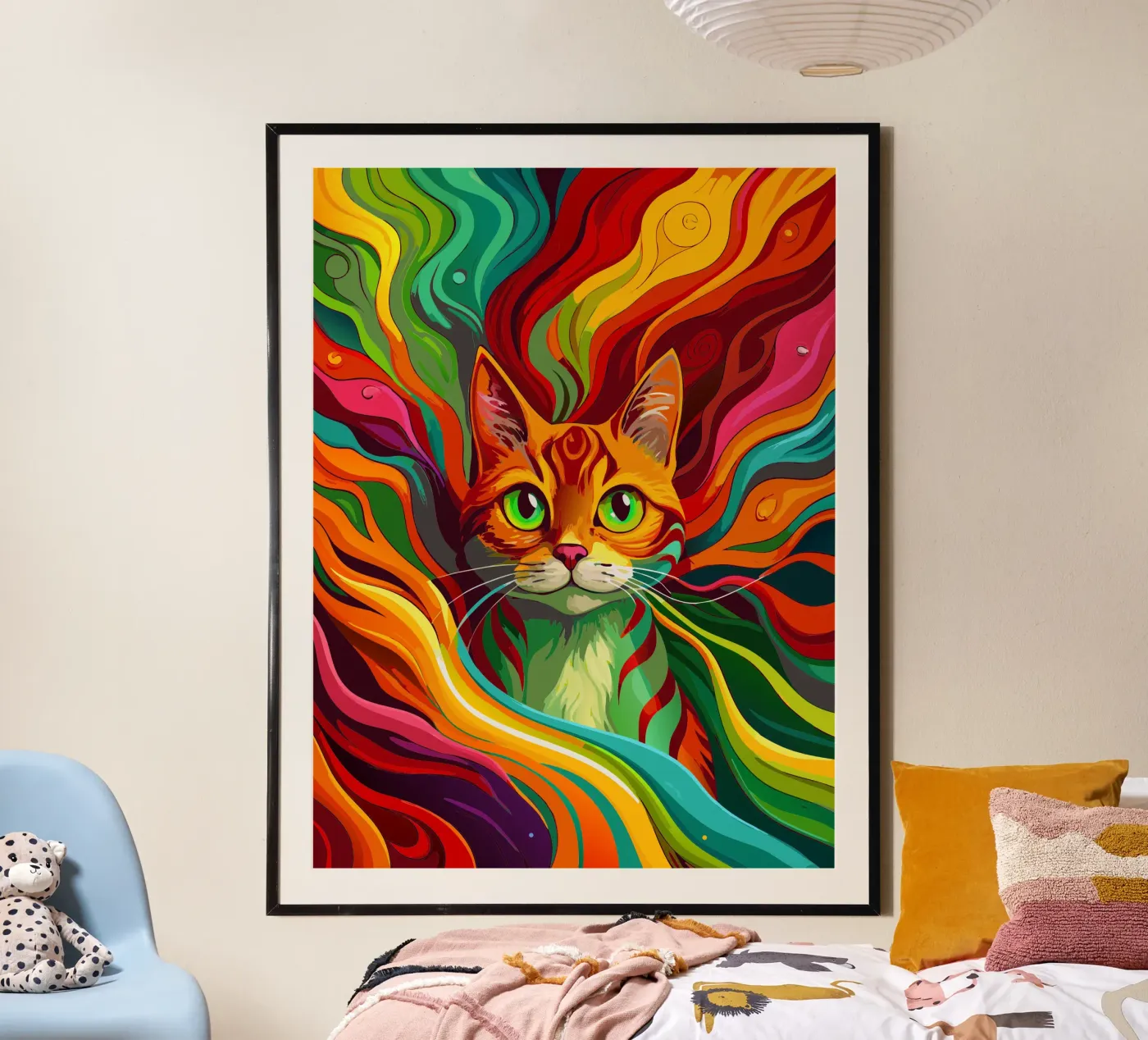 cat vector fullcolor poster by onelife