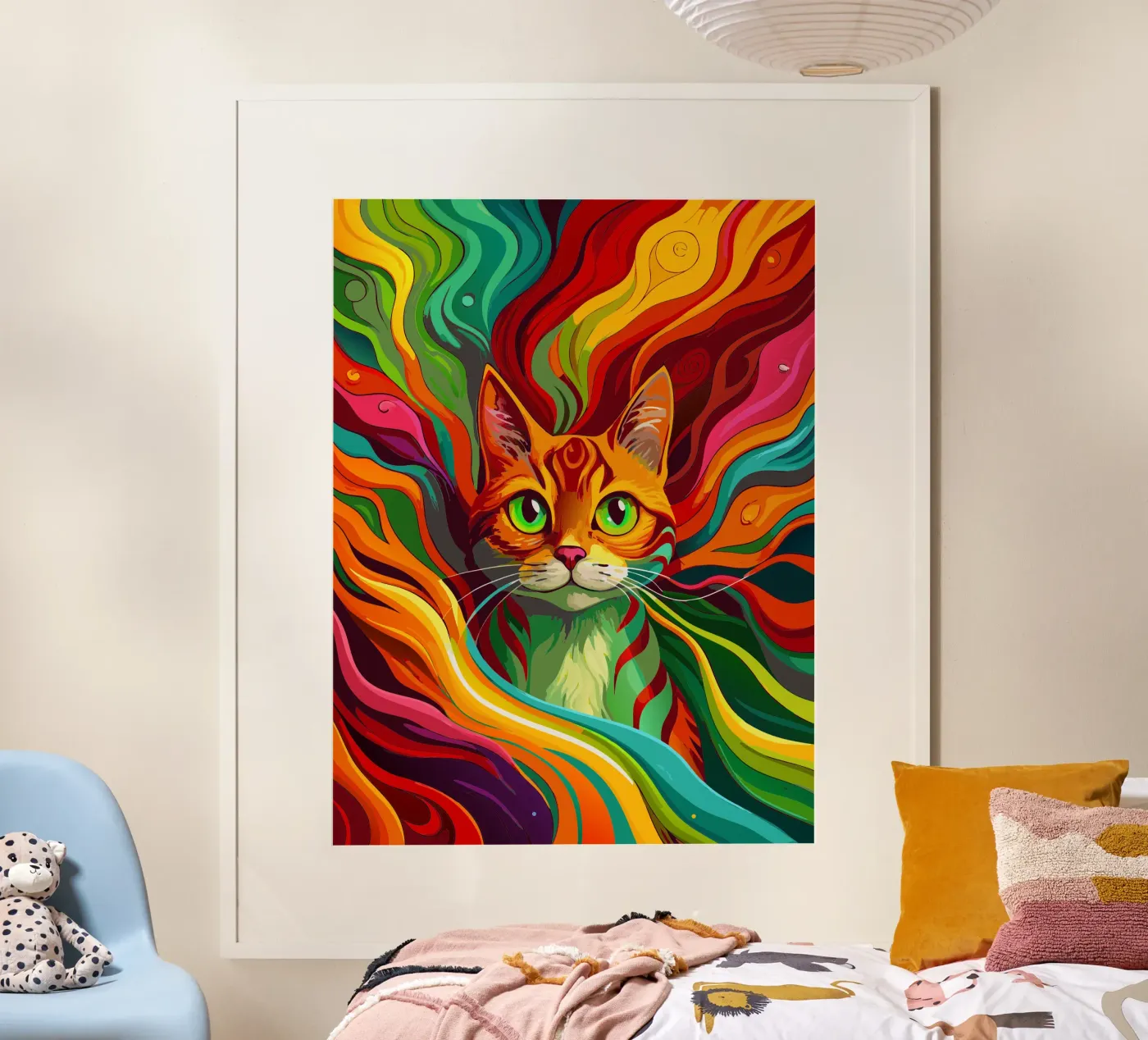 cat vector fullcolor poster by onelife