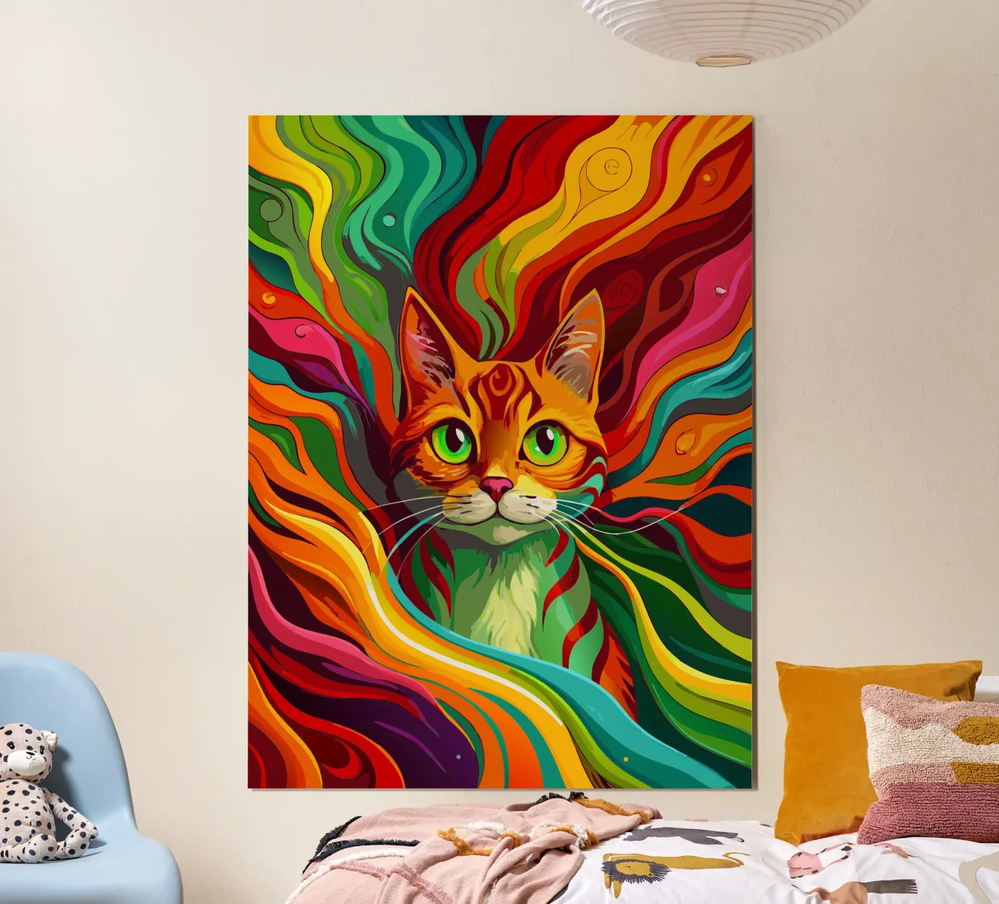 cat vector fullcolor poster by onelife