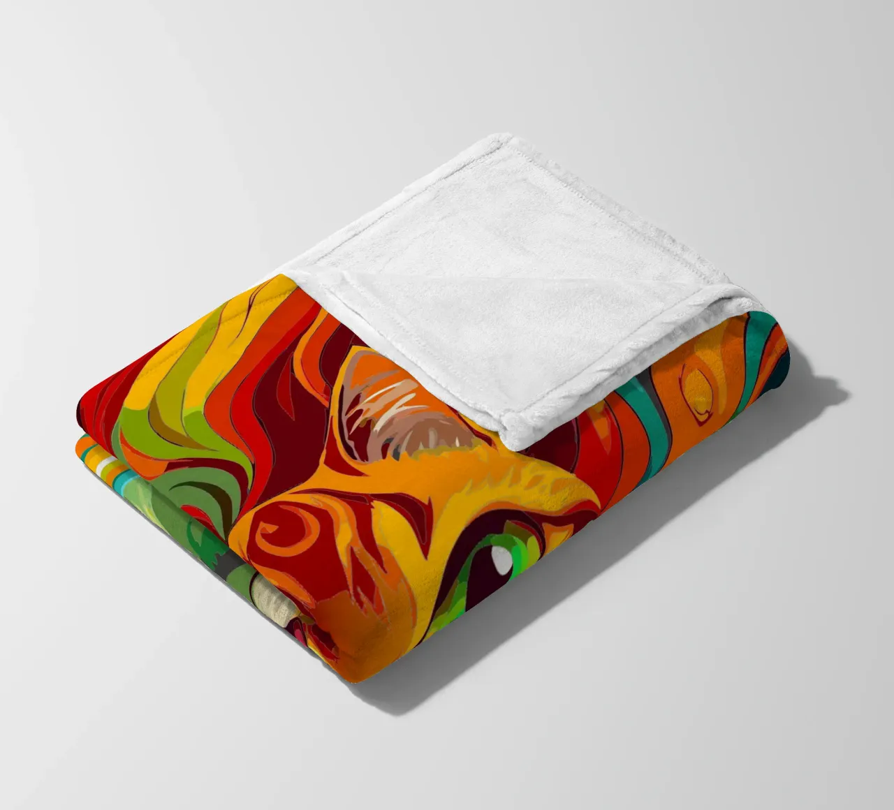 gatto vettore fullcolor coperta in pile da onelife