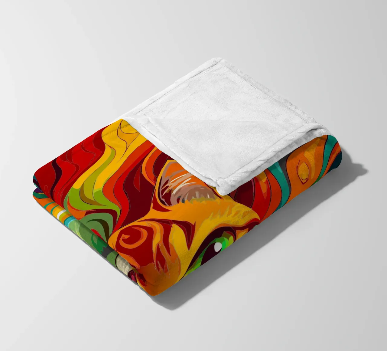 gatto vettore fullcolor coperta in pile da onelife
