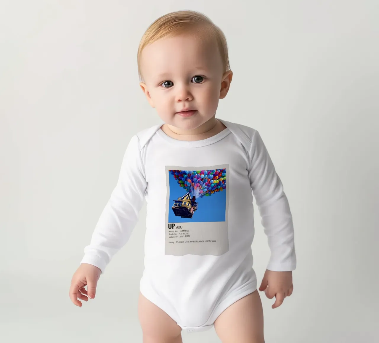 UP 2009 long-sleeve baby romper by MVFminimalist