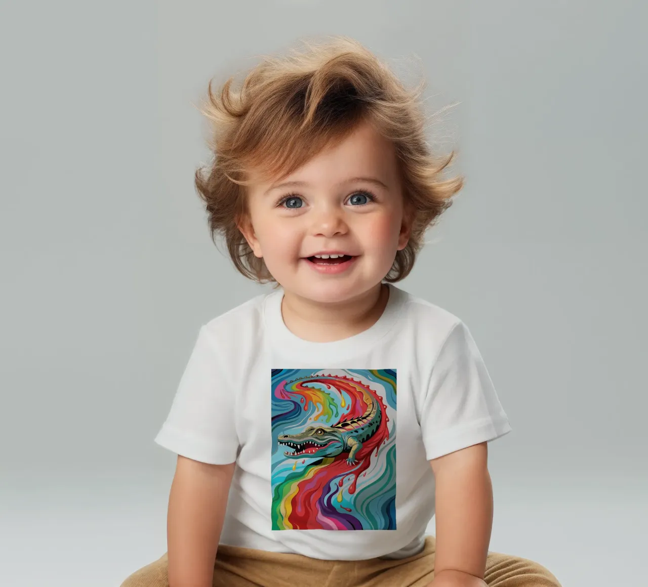 cocodrilo vector fullcolor camiseta de bebé de onelife