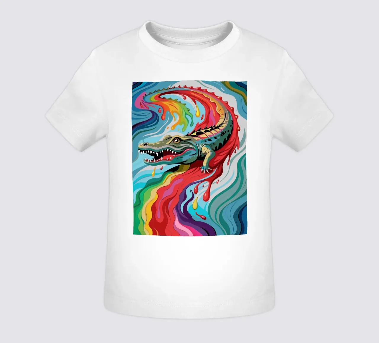 cocodrilo vector fullcolor camiseta de bebé de onelife