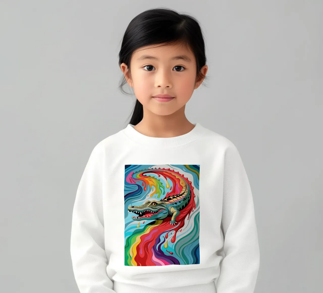 cocodrilo vector fullcolor sudadera para niño de onelife