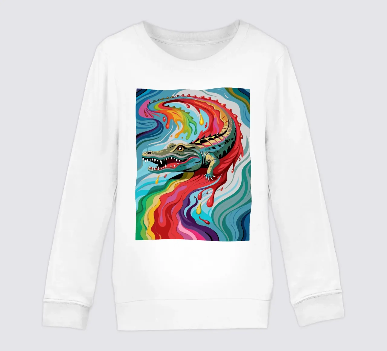 cocodrilo vector fullcolor sudadera para niño de onelife