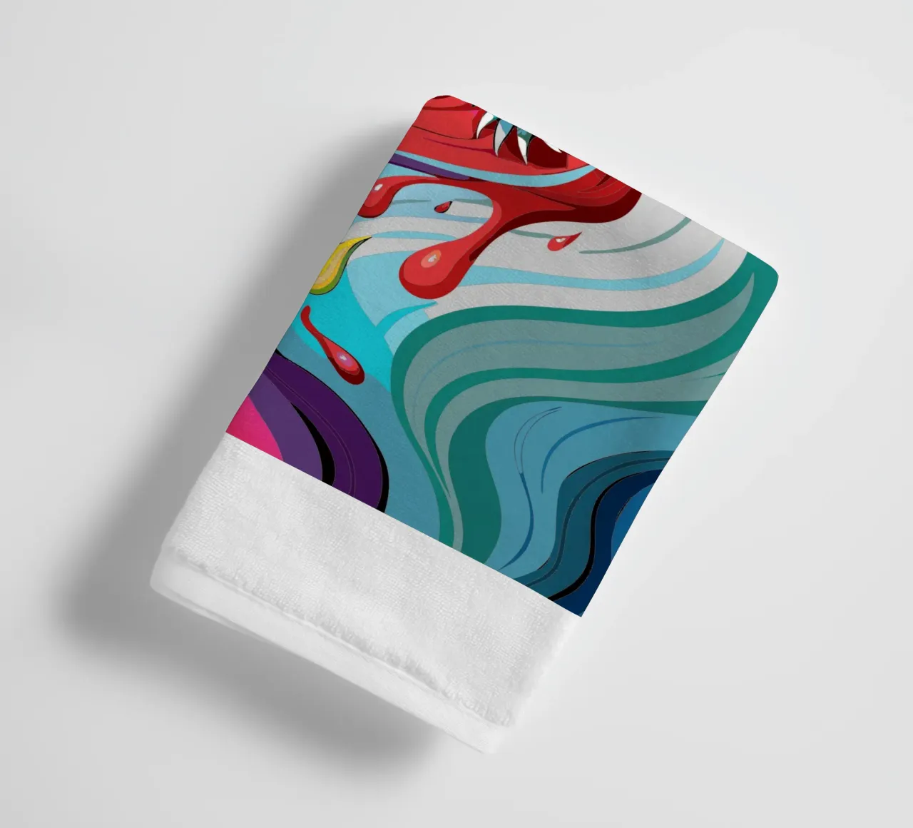 cocodrilo vector fullcolor toalla de baño de onelife