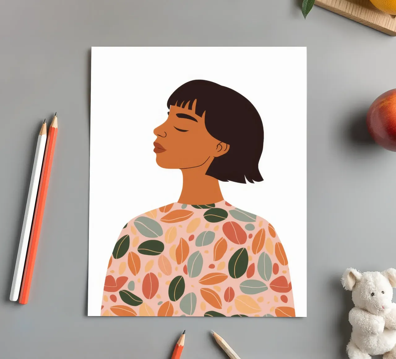 Floraler Pullover Profil Stickerbogen von Peak Delusion