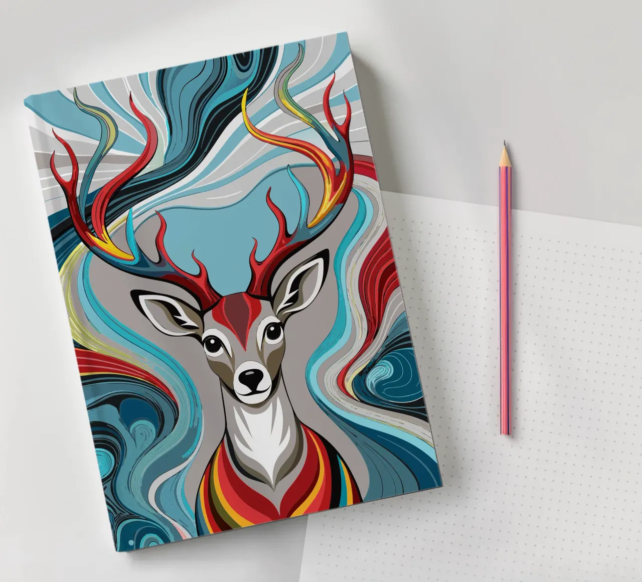 deer vector fullcolor notebook by onelife
