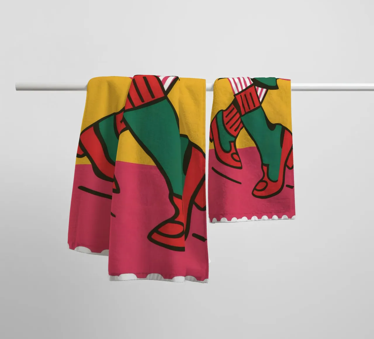 Moda francobolli asciugamano da bagno da Peak Delusion