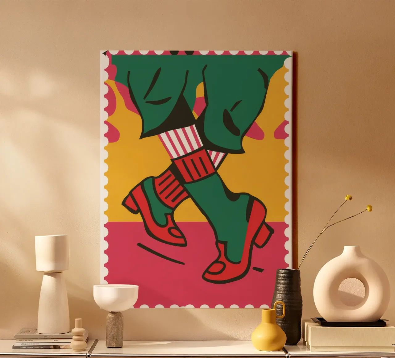 Postzegel mode canvas met Baklijst van Peak Delusion