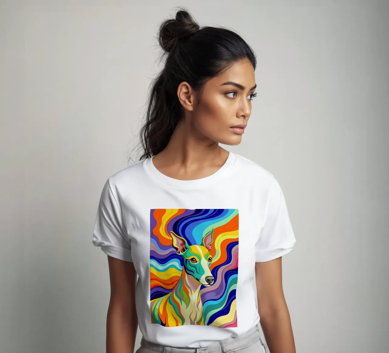 cane vettore fullcolor t-shirt da onelife