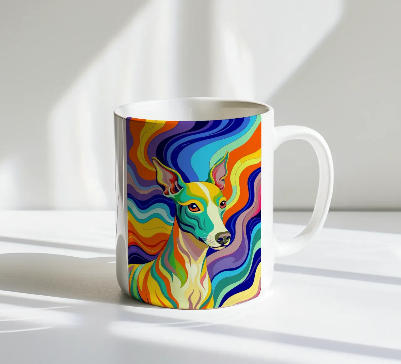 cane vettore fullcolor tazza in ceramica da onelife