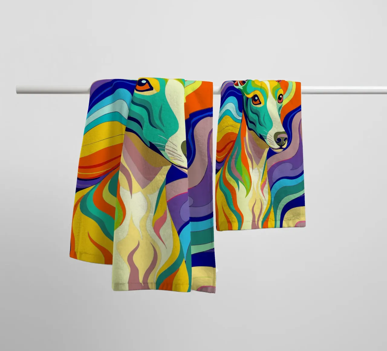 cane vettore fullcolor asciugamano da bagno da onelife