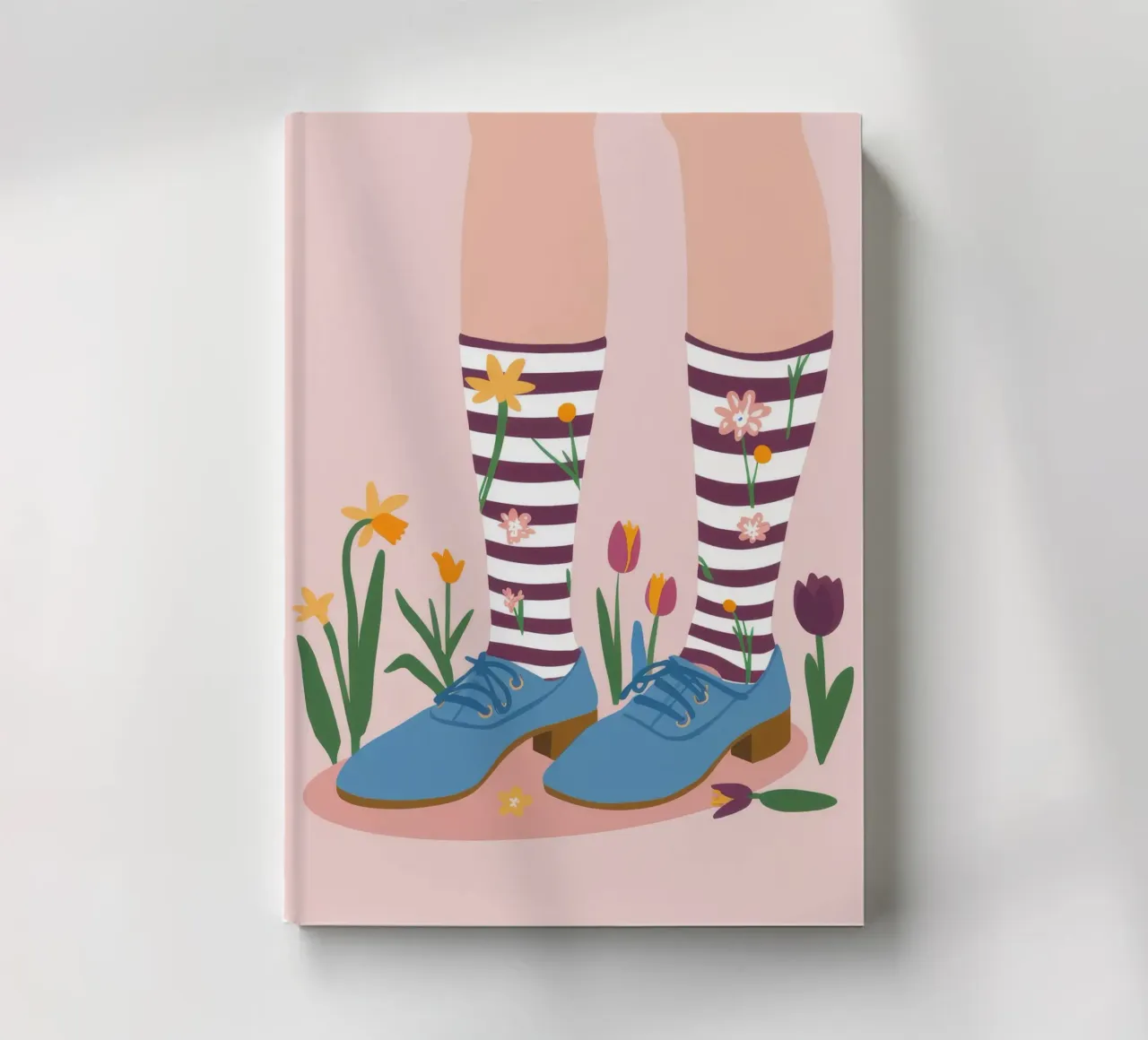 Funky Sock Day notebook by Peak Delusion