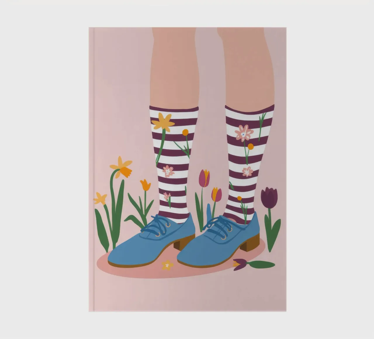 Funky Sock Day notebook by Peak Delusion