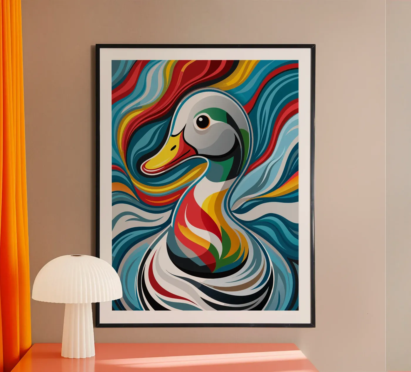 eend vector fullcolor poster van onelife