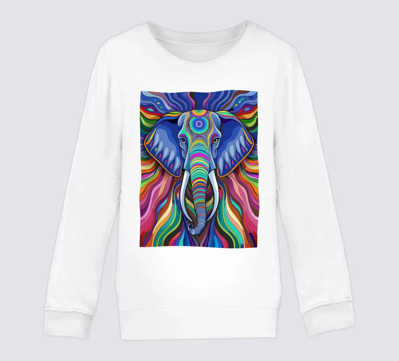 elefante vector a todo color sudadera para niño de onelife