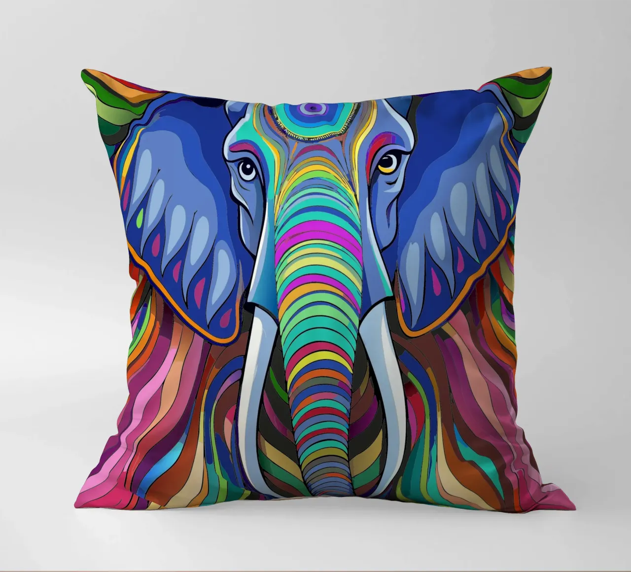 elefante vettore fullcolor cuscino da onelife