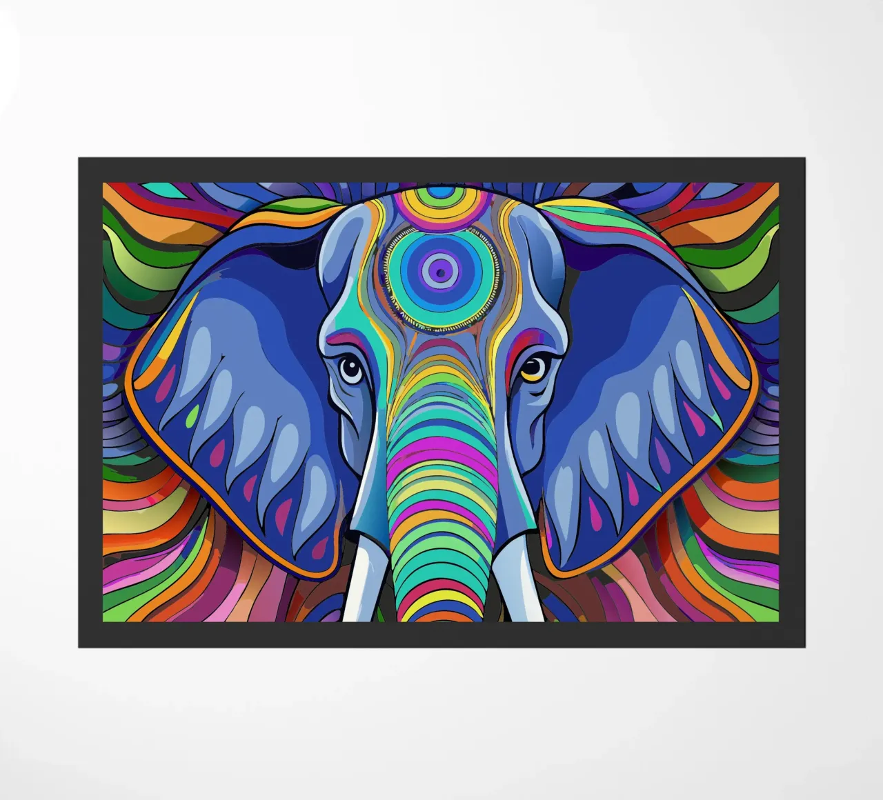 elefante vector a todo color felpudo de onelife