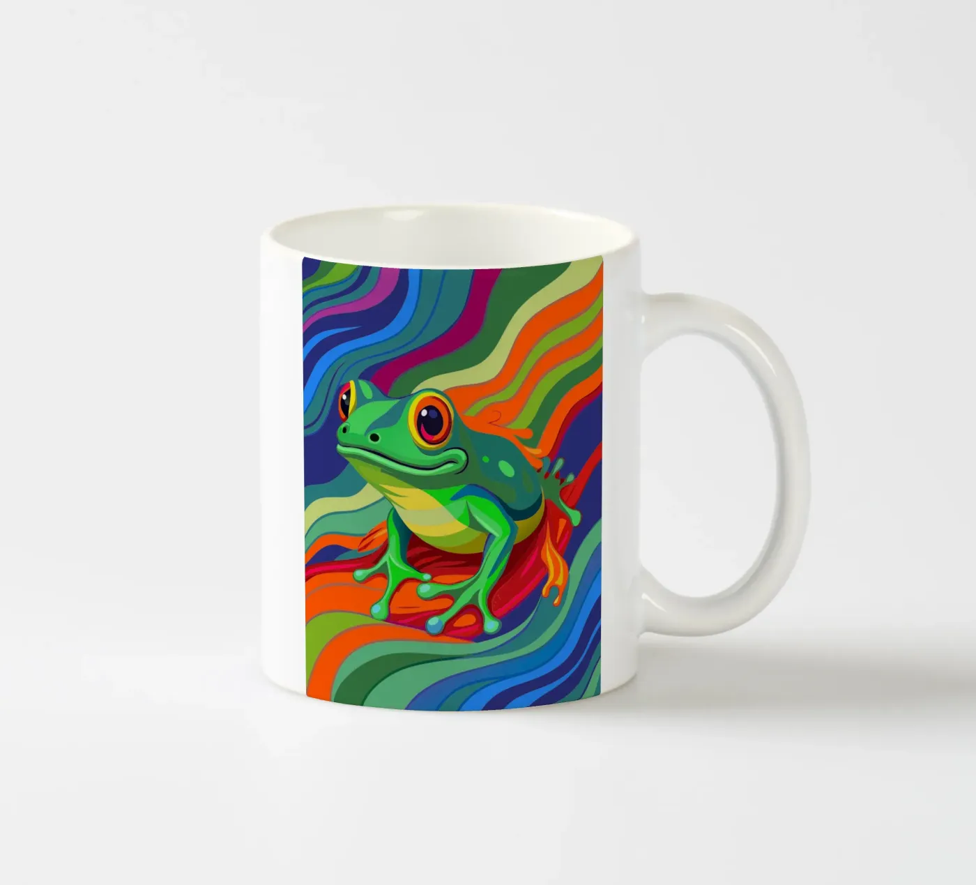 frog vector fullcolor ceramic mug by onelife