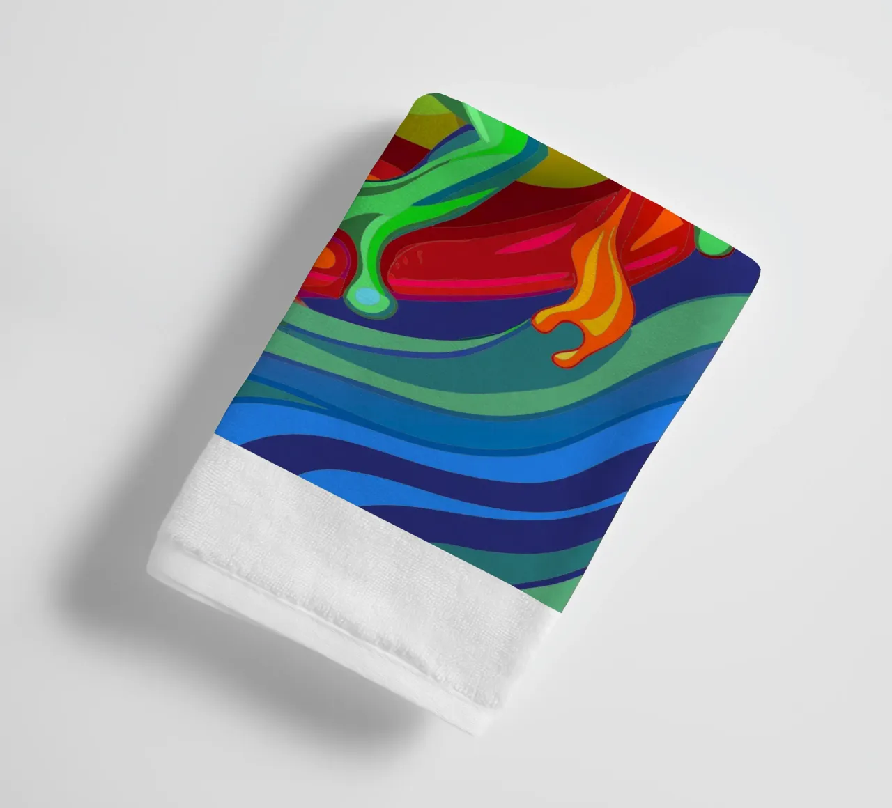 frog vector fullcolor towel by onelife