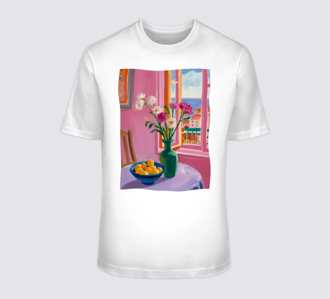 Camera Rosa Arancione Quiete t-shirt da FadeAura