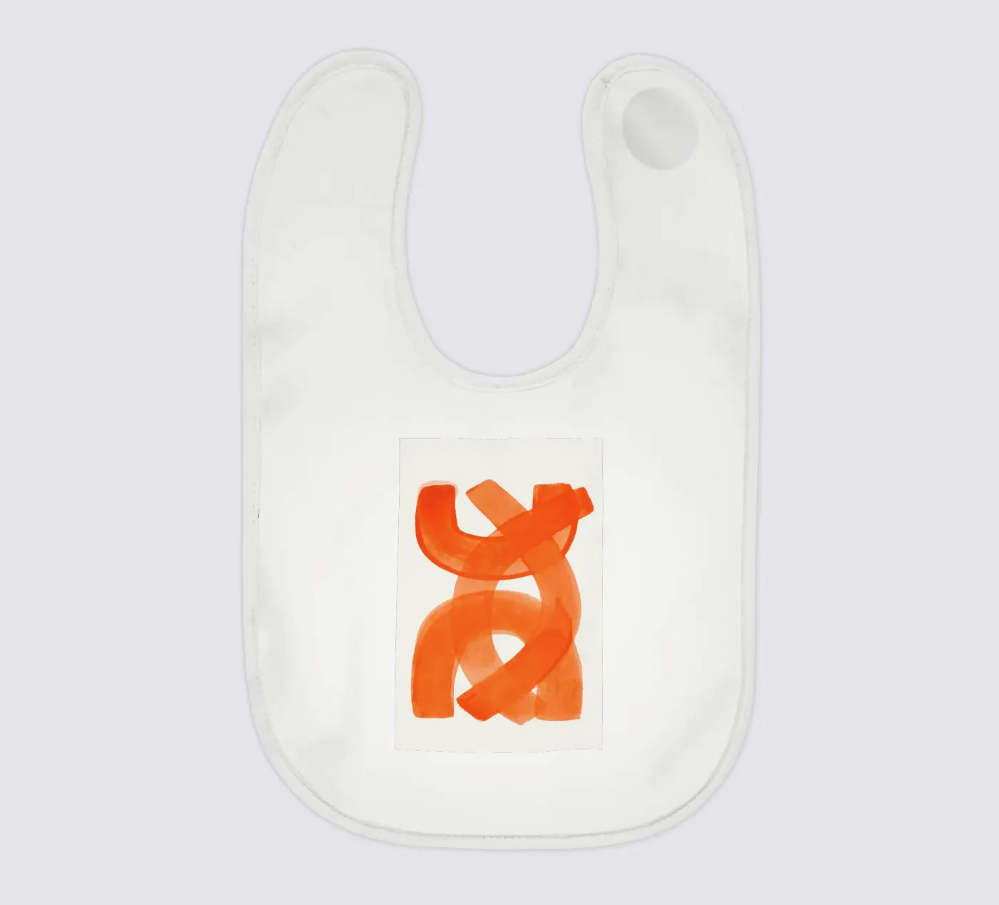 Orange Brush Stroke bavaglino da EnShape