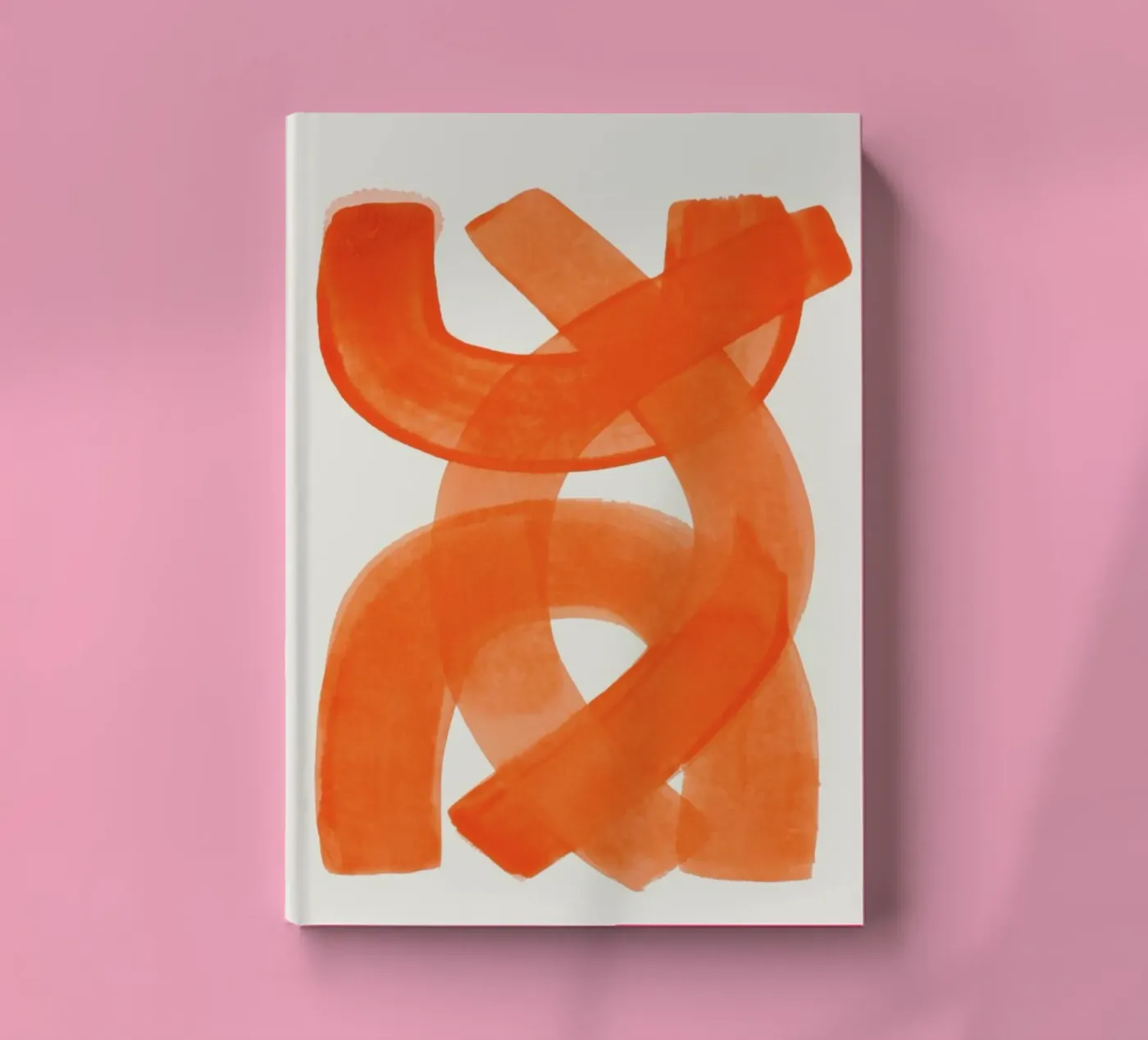 Orange Brush Stroke notebook by EnShape