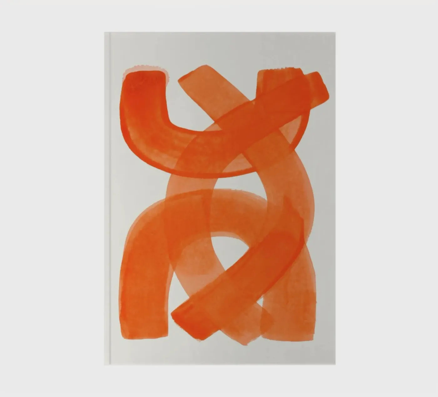 Orange Brush Stroke notebook by EnShape