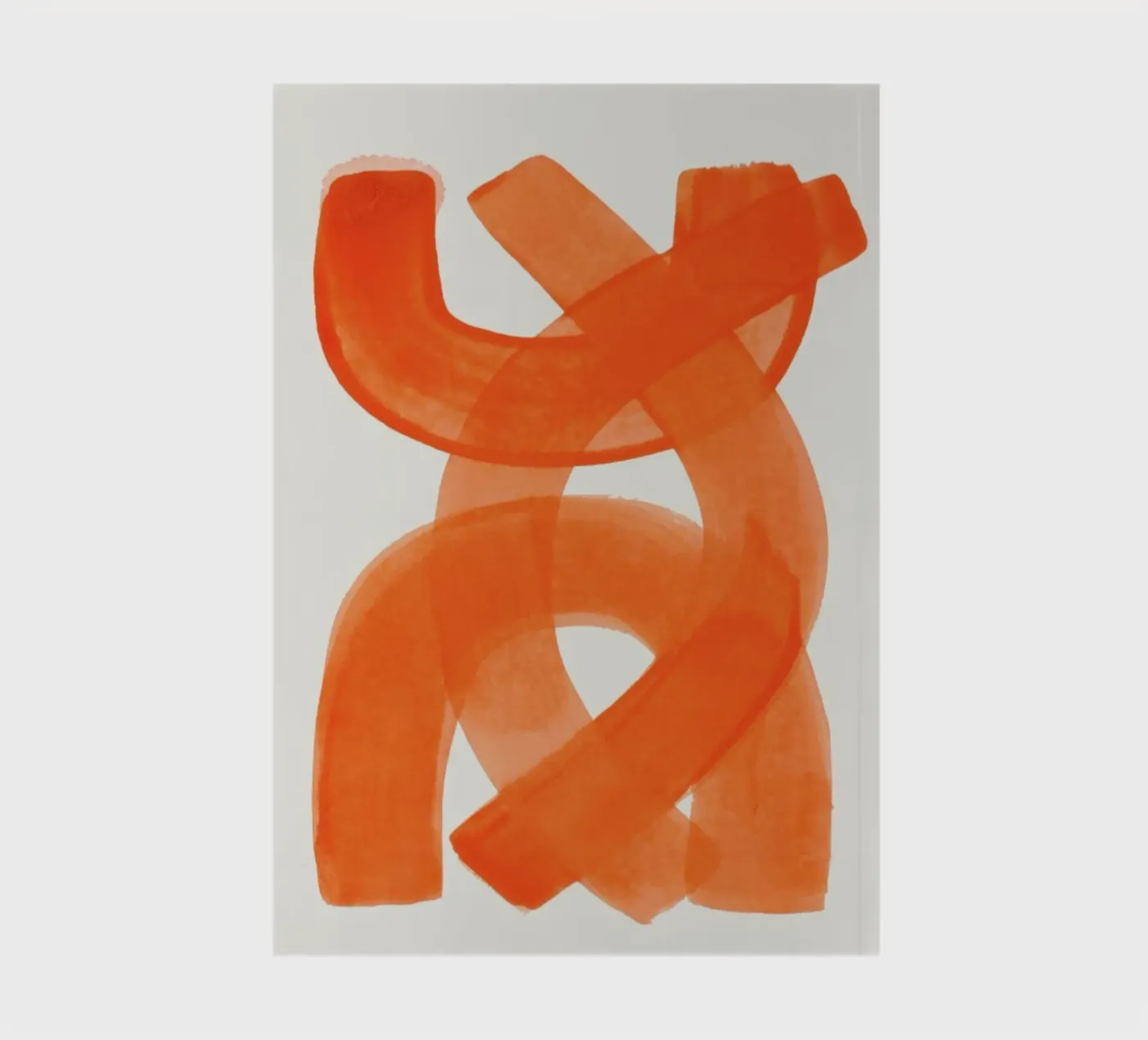 Orange Brush Stroke notebook by EnShape