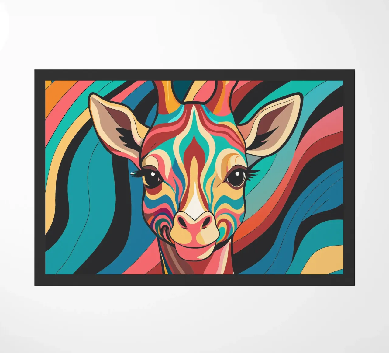 giraffa vettore fullcolor zerbino da onelife