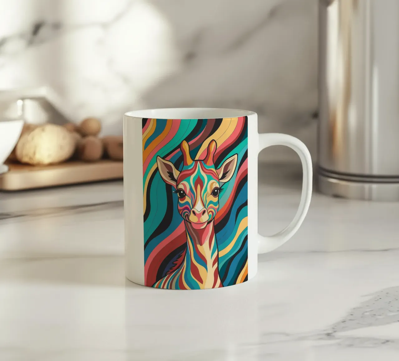 giraffa vettore fullcolor tazza in ceramica da onelife