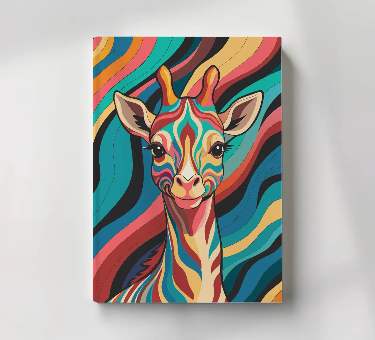 giraffe vector fullcolor notebook by onelife
