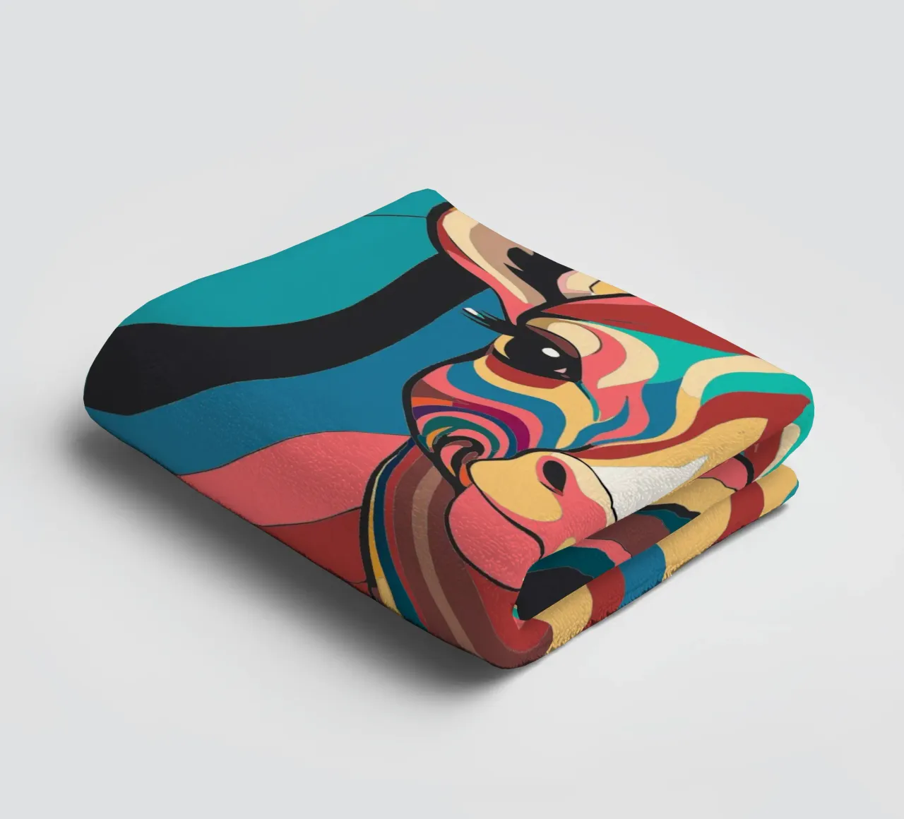 giraffe vector fullcolor towel by onelife