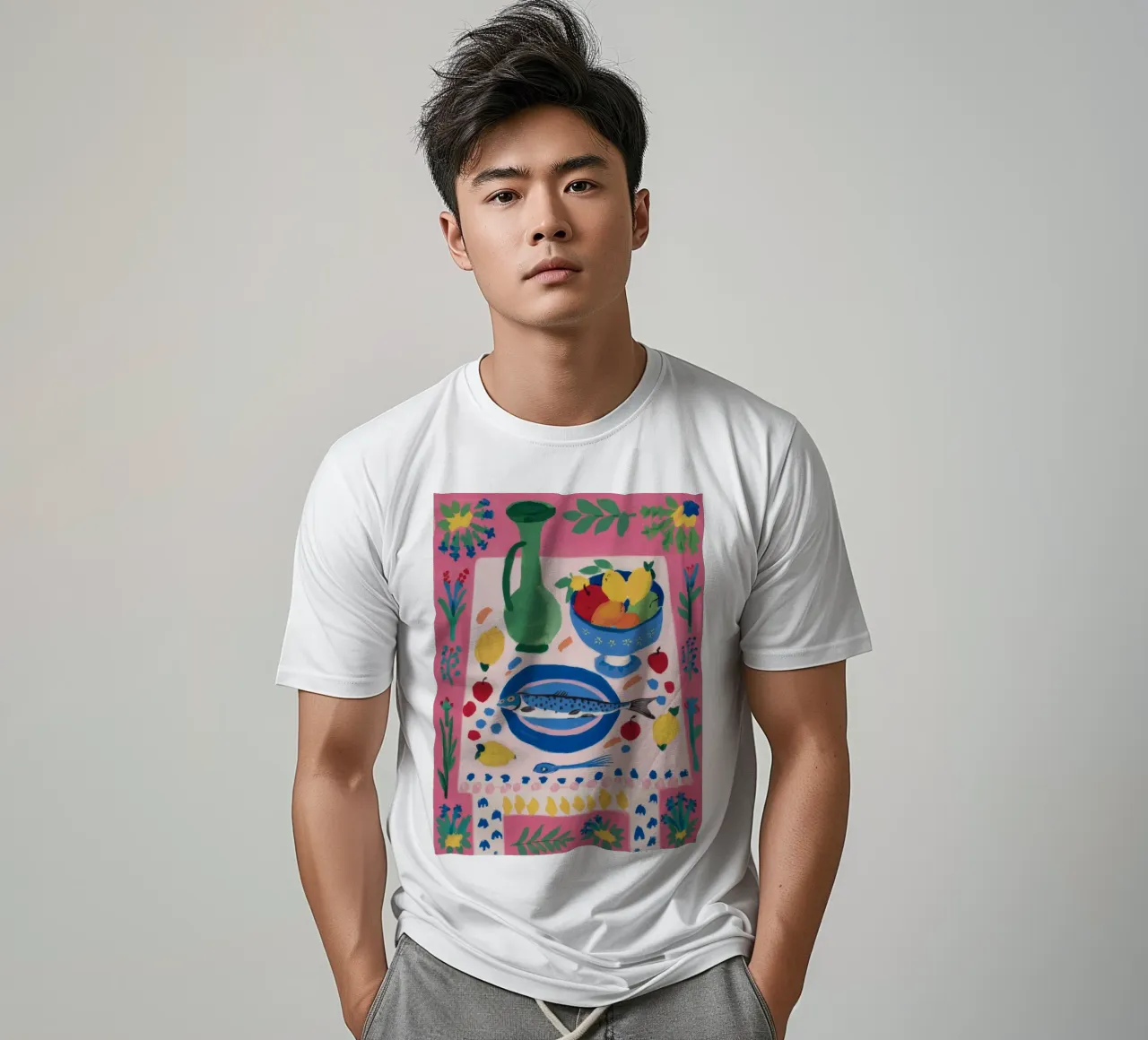 Piatto di pesce Stillness t-shirt da Stone Decade
