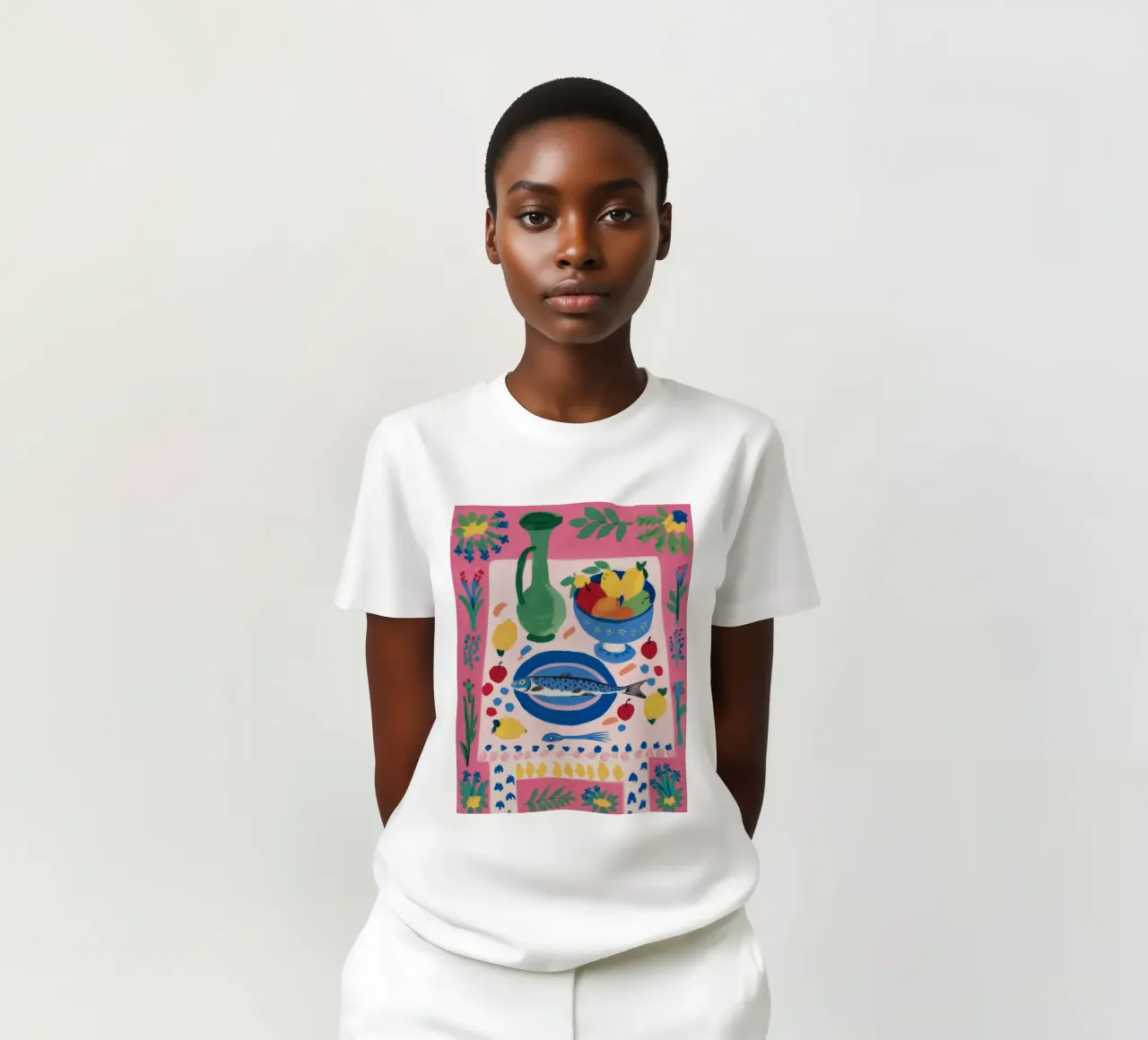 Piatto di pesce Stillness t-shirt da Stone Decade