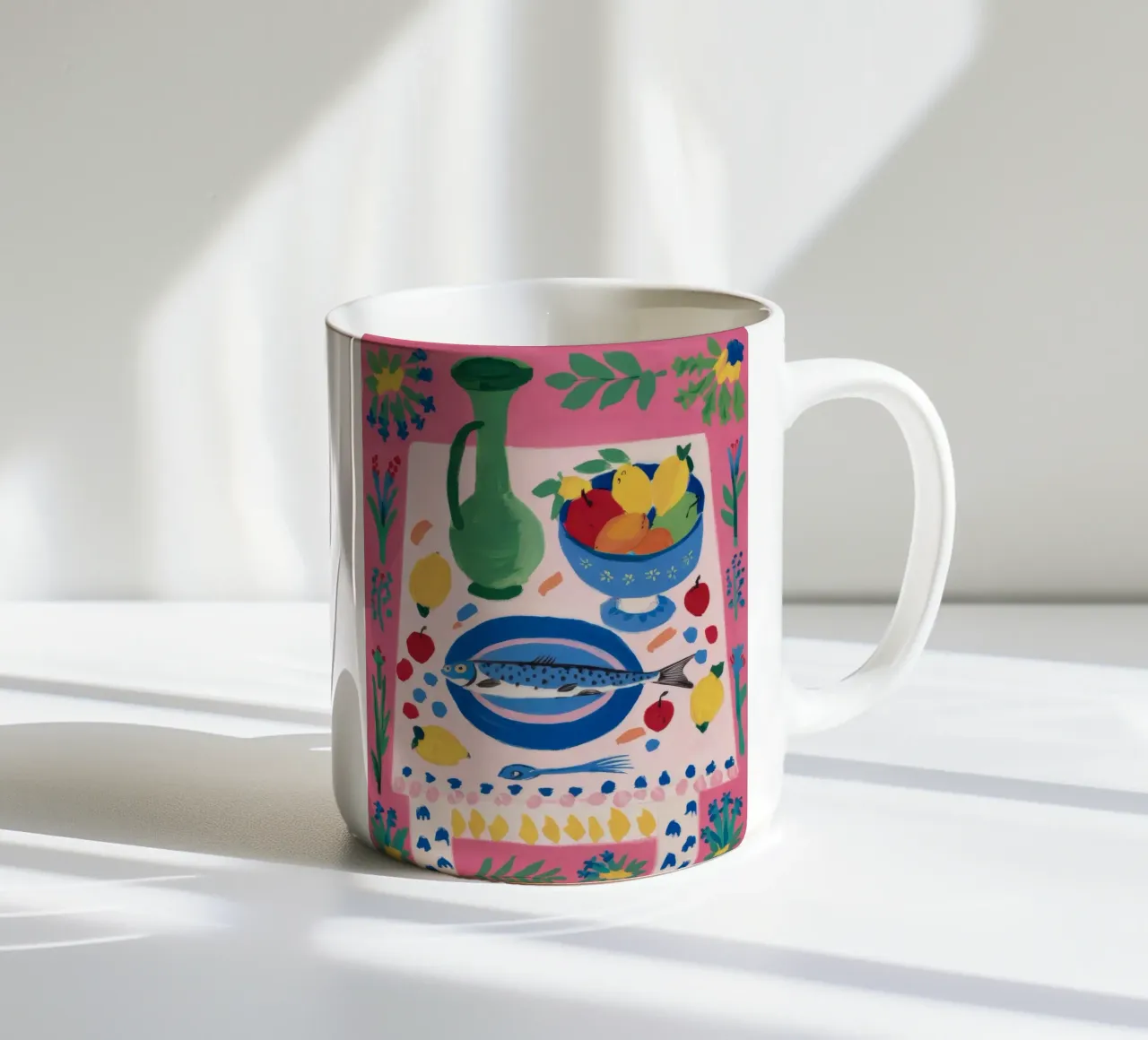 Piatto di pesce Stillness tazza in ceramica da Stone Decade