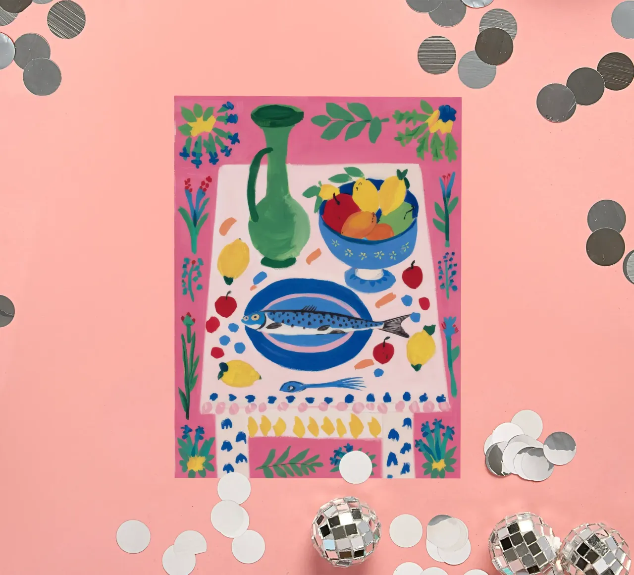 Fish Platter Stillness sticker by Stone Decade