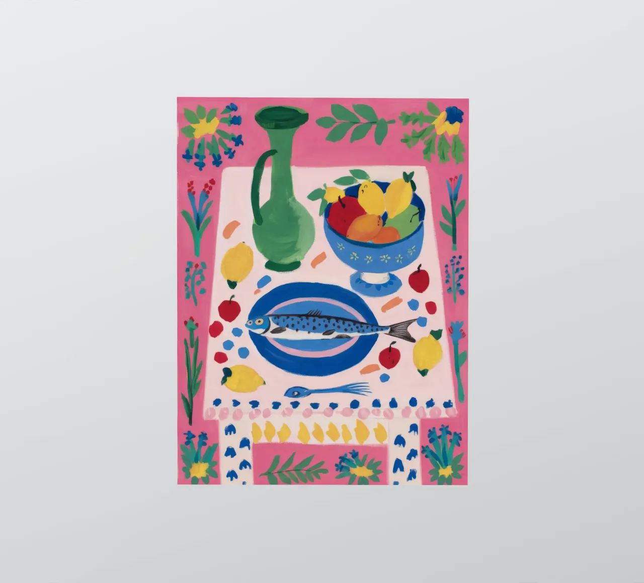 Fish Platter Stillness sticker by Stone Decade