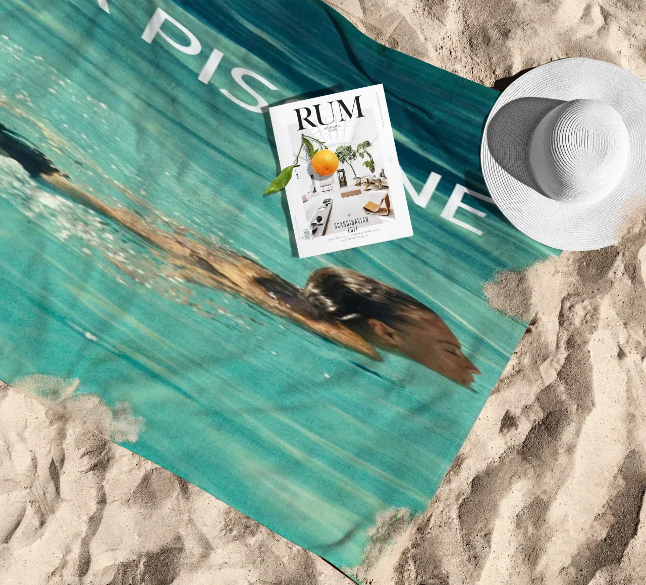Nuotatore La Piscine telo mare da Queenshop