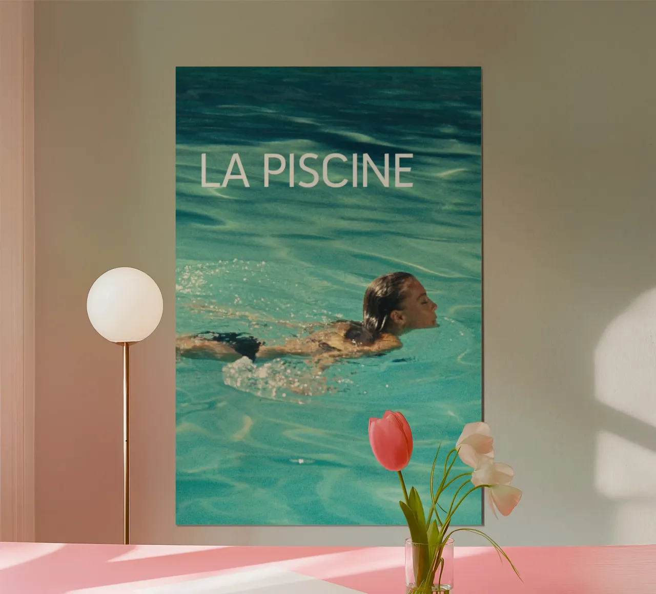 Nuotatore La Piscine poster con telaio in plastica da Queenshop