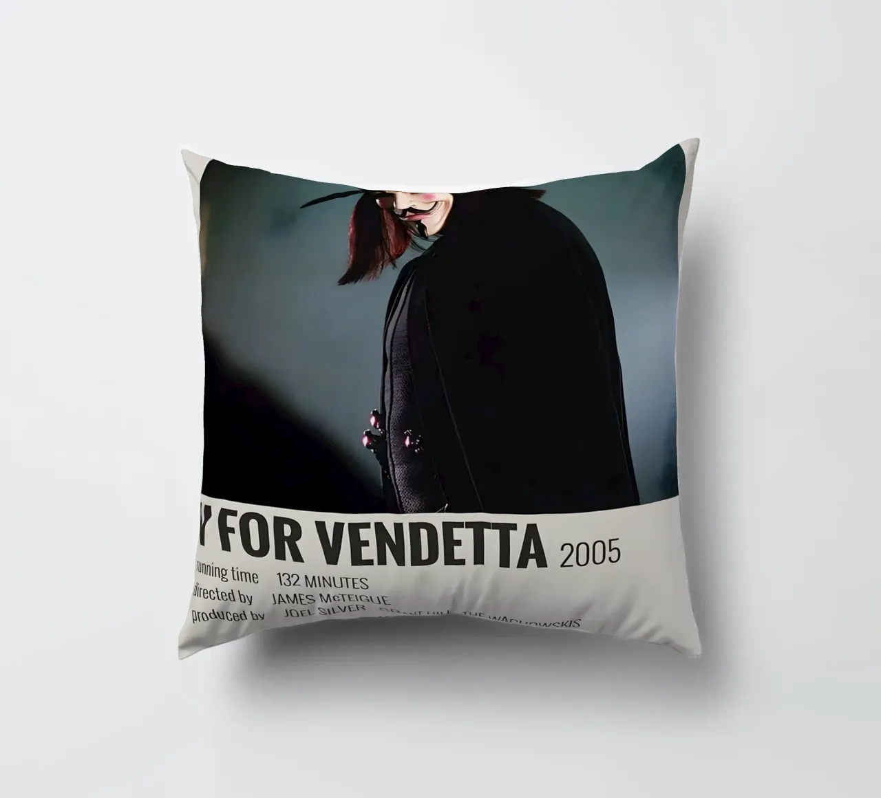 V FOR VENDETTA 2005 cuscino da MVFminimalist