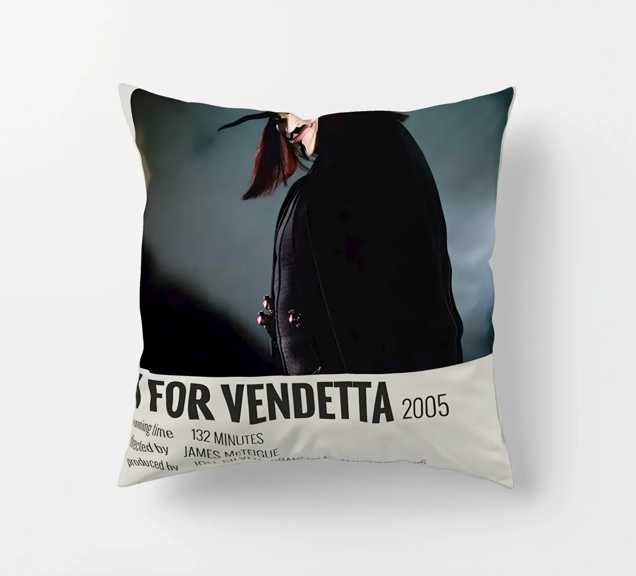 V FOR VENDETTA 2005 cuscino da MVFminimalist