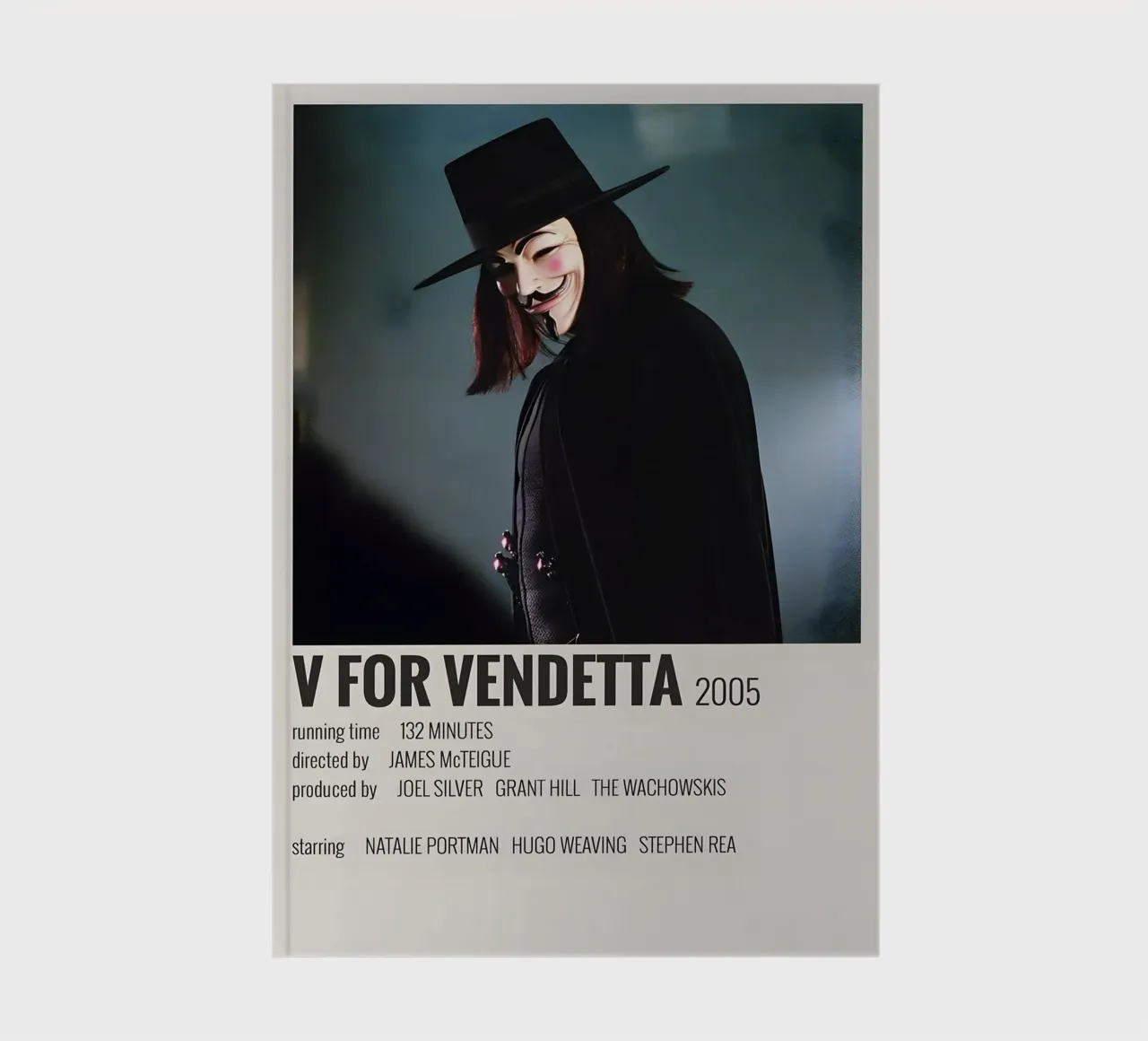V FOR VENDETTA 2005 notebook by MVFminimalist