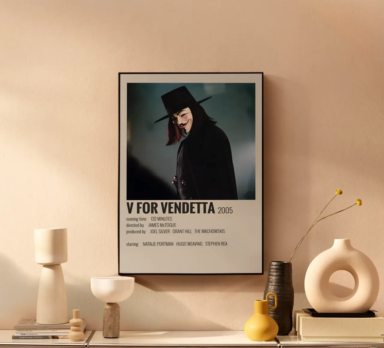 V FOR VENDETTA 2005 plexiglass da MVFminimalist