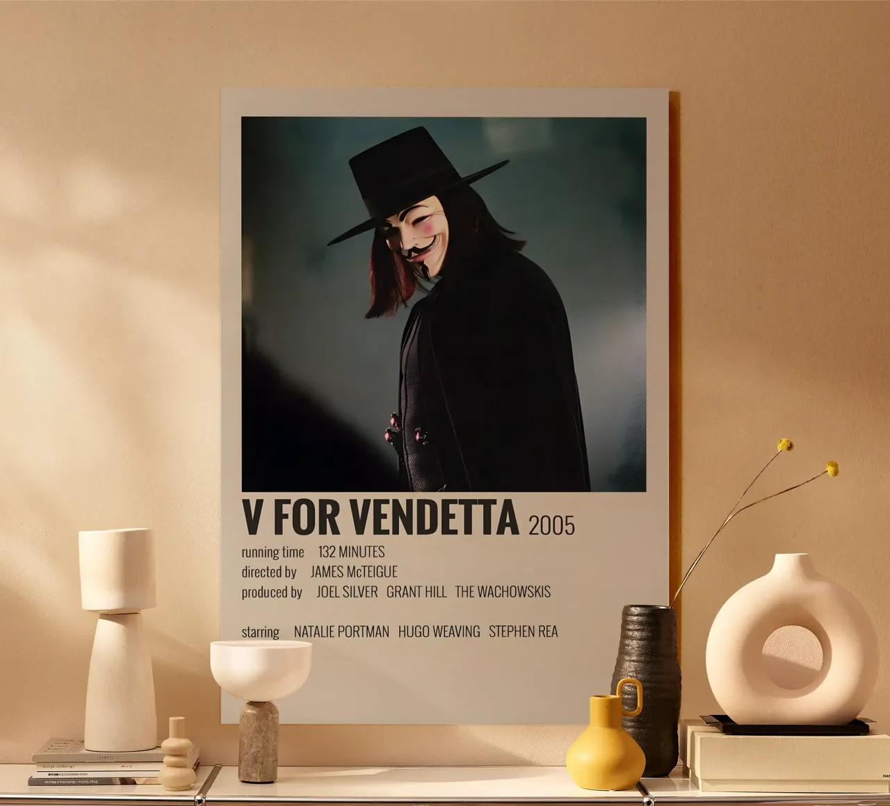 V FOR VENDETTA 2005 plexiglass da MVFminimalist