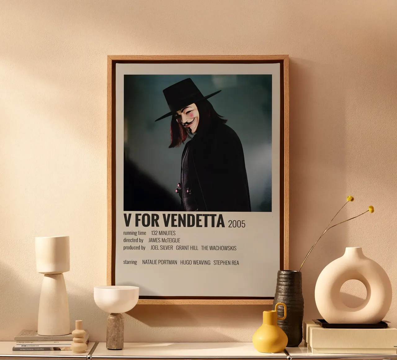 V FOR VENDETTA 2005 tela da MVFminimalist
