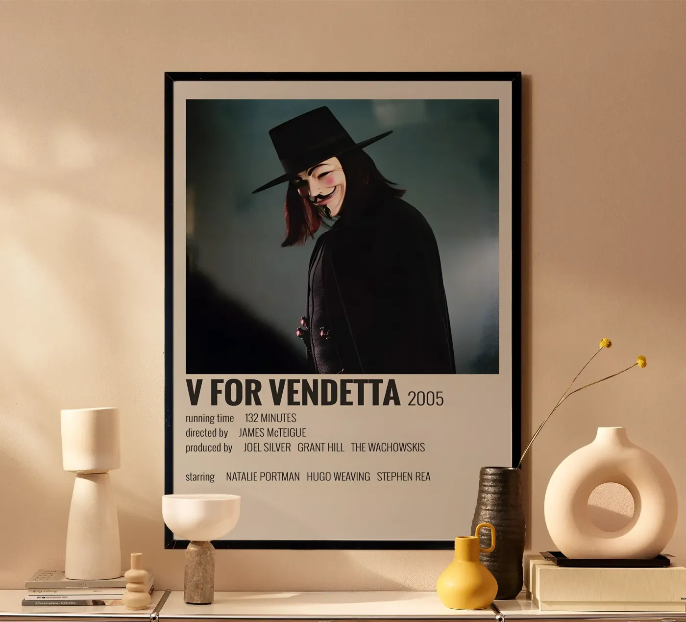 V FOR VENDETTA 2005 poster da MVFminimalist