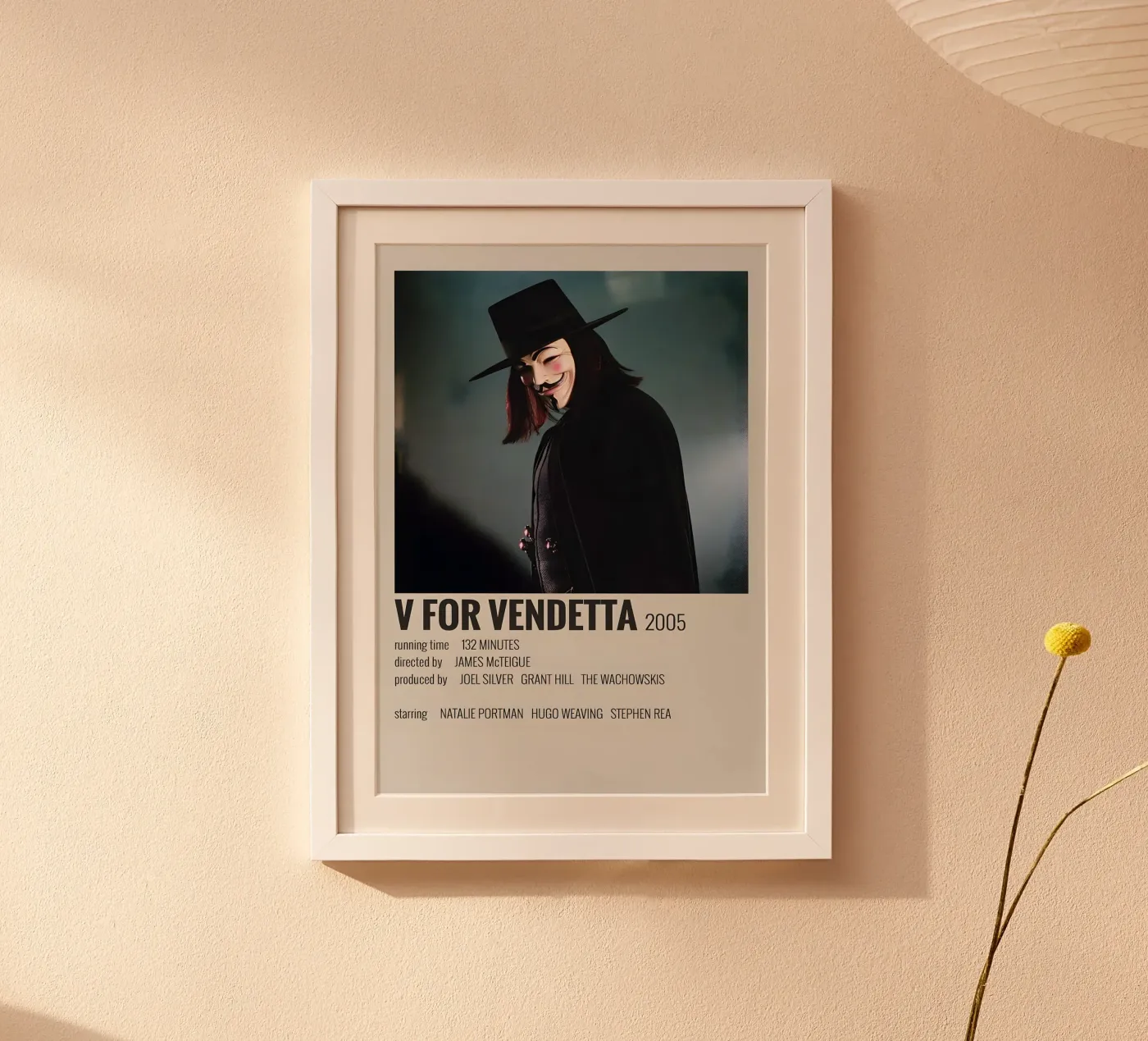 V FOR VENDETTA 2005 poster da MVFminimalist